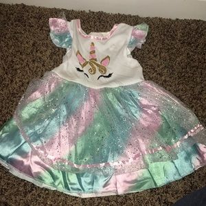 Rainbow Unicorn Halloween or Dress Up Dress